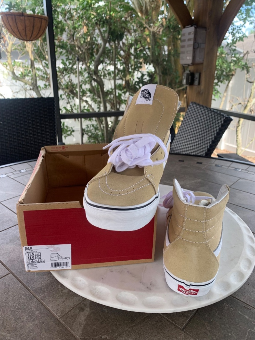 Vans SK8-Hi Taos Taupe Men's 11.5 VN0A32QGYUU New - Picture 2 of 2